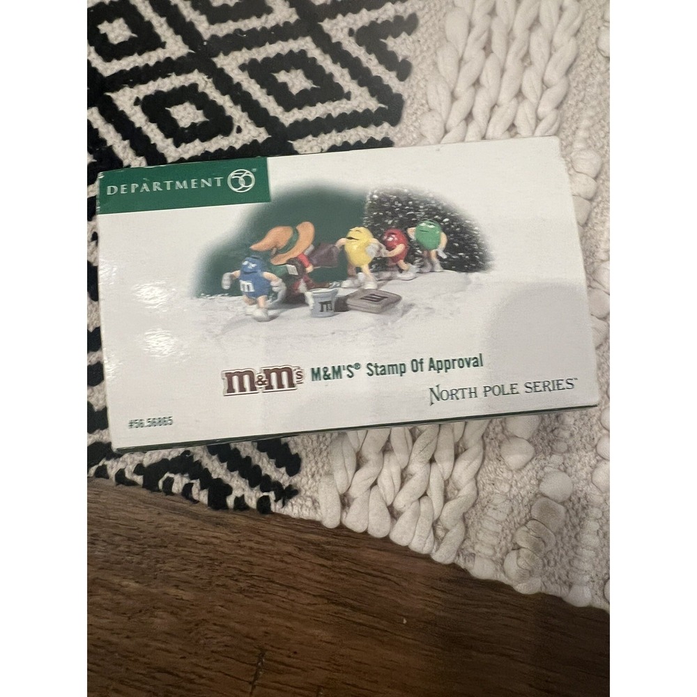 Dept. 56 2004 North Pole Series M&M's Stamp Of Approval #56.56865‎